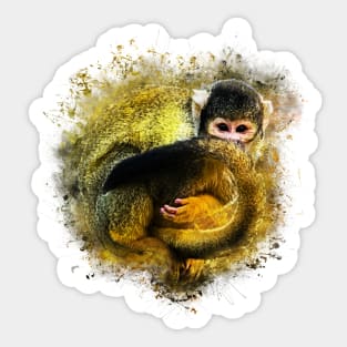 Squirrel Monkey Sticker